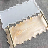 Large DIY Resin Table Mold for Storage, Irregular Shape, Silicone Material