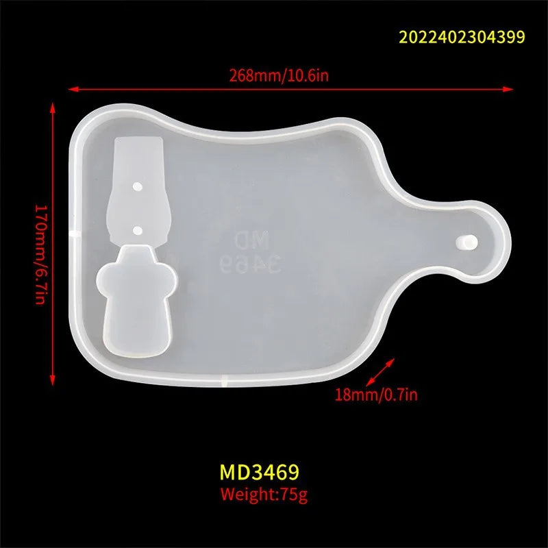 DIY Tableware Storage Box Western Food Set Resin Silicone Mold
