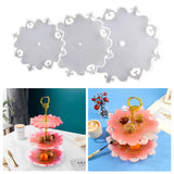 Three-layer Round Fruit Plate Silicone Mold Cake Snack Rack Resin Art Mould
