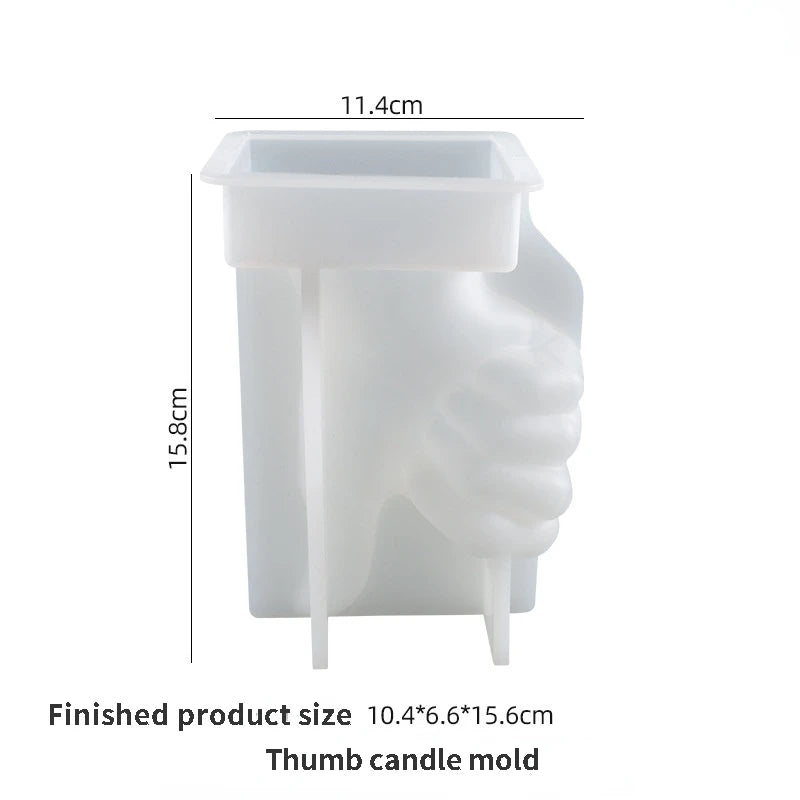DIY Hand Gesture Candle Silicone Mold Jewelry Tools