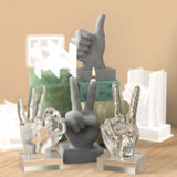 DIY Hand Gesture Candle Silicone Mold Jewelry Tools