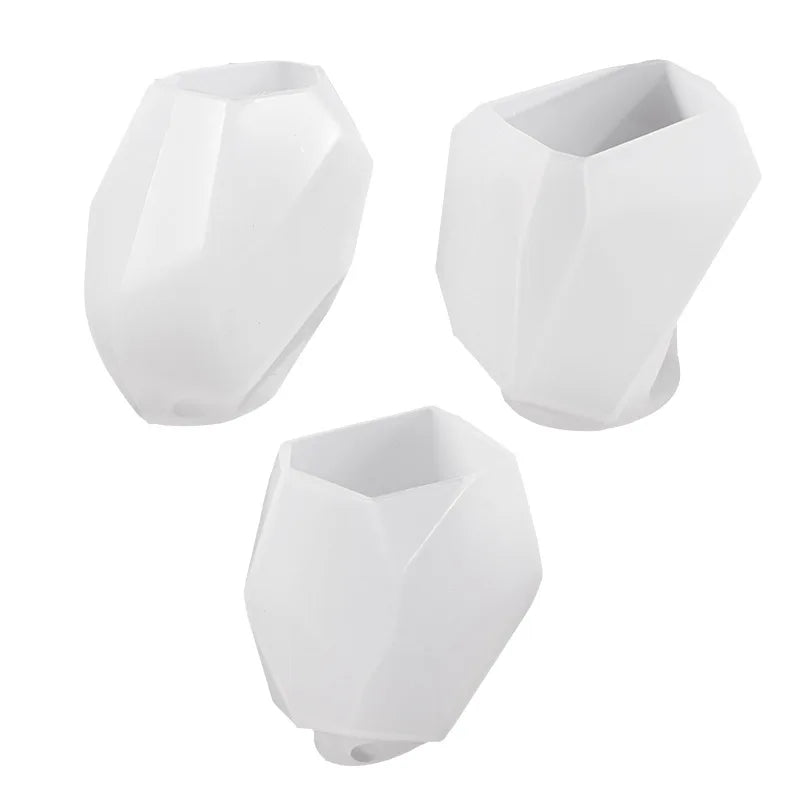 DIY Transparent Ore Crystal Epoxy Resin Mold Scented Candle Silicone Mold