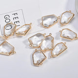 Transparent Water Drops Crystal Earrings Necklace Pendant Material Pack of 4