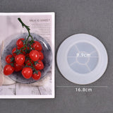 DIY Tray Crystal Epoxy Resin Mold Flat Oval Round Shape Silicone Mold