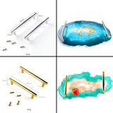 DIY Tray Resin Molds Kit Silicone Epoxy Cake Mold UV Resin Jewelry Tools