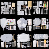 DIY Tray Resin Molds Kit Silicone Epoxy Cake Mold UV Resin Jewelry Tools