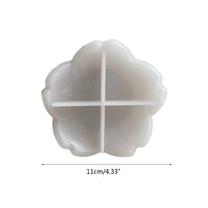 Flower Shape Silicone Resin Mold for DIY Tray Epoxy Resin Casting