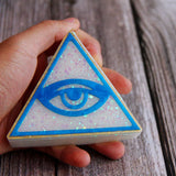 DIY Triangle Eye Storage Box Epoxy Resin Molds Silicone Jewelry Tools