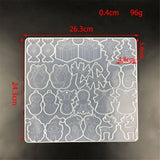 DIY UV Epoxy Candy Santa Claus Elk Jewelry Making Tools Keychain Molds Earrings