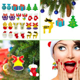 DIY UV Epoxy Jewelry Making Tools Elk Candy Earrings Resin Mold Merry Christmas