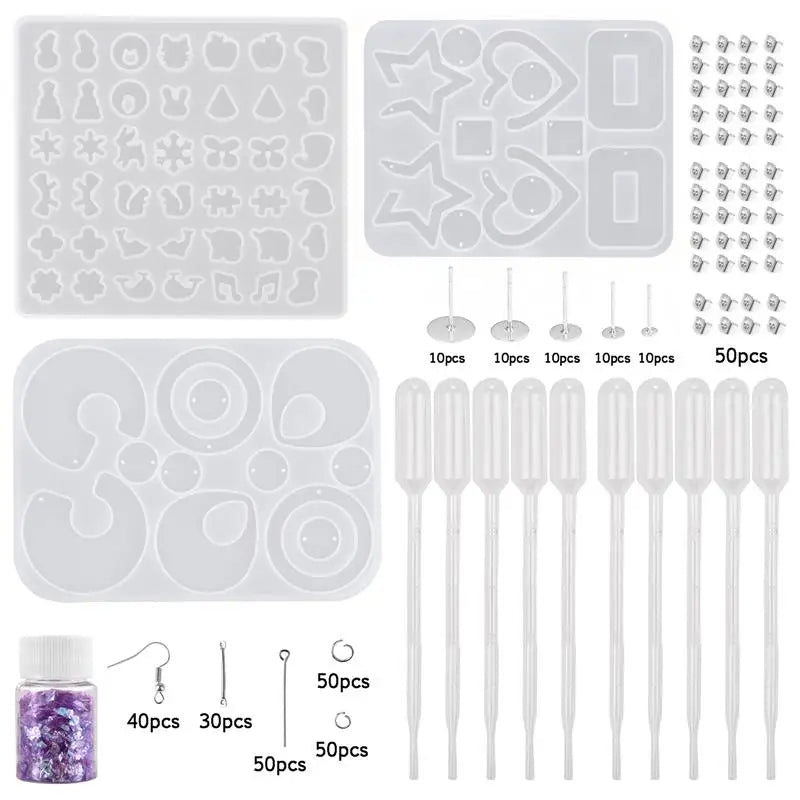 UV Epoxy Resin Mold Set for Jewelry Casting Mold Tools