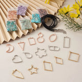 UV Resin Pendant Necklace Kit with Bezel Pendants and Chip Beads