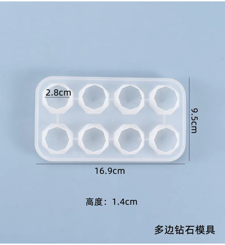 UV Resin Mold Jewelry Accessories - Diamond Shaped Silicone Moulds