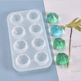 8-Even Diamond Shaped Resin Mold for Jewelry Making
