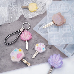 UV Resin Mold Key Chain Jewelry Mold Key Head Key Cover Jewelry Mold