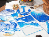 UV Resin Mold Turtle Rectangle Whale Coaster Tray Jewelry