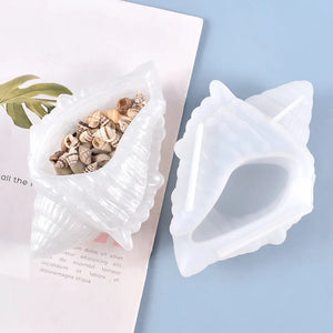 DIY UV Resin Molds Conch Storage Box Resin Mould Silicone Jewelry Tools