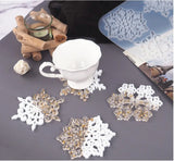 Christmas Snowflake Coaster Resin Molds DIY UV Resin Jewelry Tool