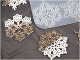 Christmas Snowflake Coaster Resin Molds DIY UV Resin Jewelry Tool
