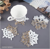 Christmas Snowflake Coaster Resin Molds DIY UV Resin Jewelry Tool