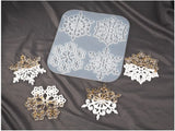 Christmas Snowflake Coaster Resin Molds DIY UV Resin Jewelry Tool