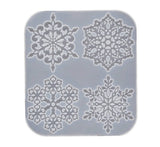 Christmas Snowflake Coaster Resin Molds DIY UV Resin Jewelry Tool