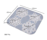 Christmas Snowflake Coaster Resin Molds DIY UV Resin Jewelry Tool