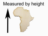 Unfinished Laser Cut Wooden Africa Map Earrings Blank Pendant