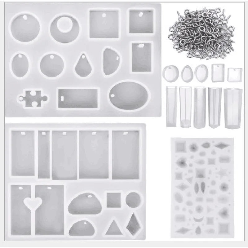 DIY Uv Resin Mold Bracelet Pendant Gum Drop Die Set Jewelry Tools