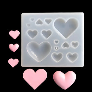 Heart Shaped Silicone Epoxy Resin Mold Jewelry Tools
