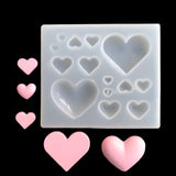 Heart Shaped Silicone Epoxy Resin Mold Jewelry Tools