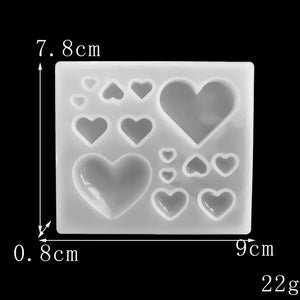 Heart Shaped Silicone Epoxy Resin Mold Jewelry Tools