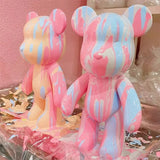DIY Vinyl Painting Violent Bear Creative Graffiti Fluid Pigment