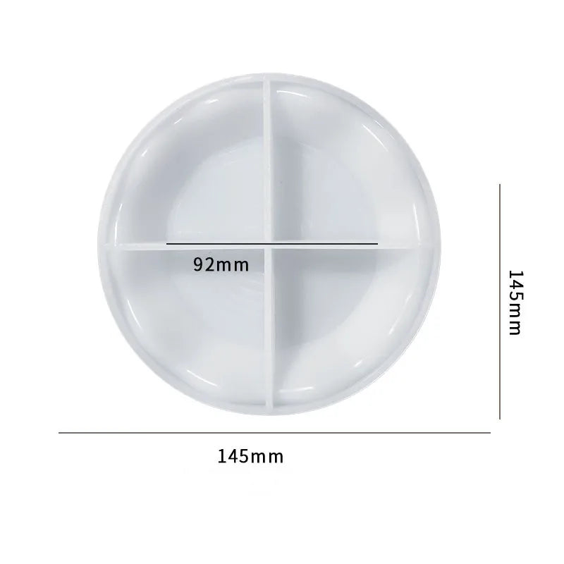 Silicone Mold for DIY Wavy Plate Crystal Epoxy Resin Molding