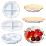 DIY Wavy Plate Crystal Epoxy Resin Mold Home Ins Plate Silicone Mold