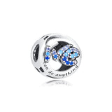 DIY We Can Do Anything Charm Holiday 925 Silver Accessories For Women Bracelet