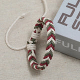 DIY Weave Bracelet Hemp Rope Wristbands Bracelets Ethnic Gift Wedding