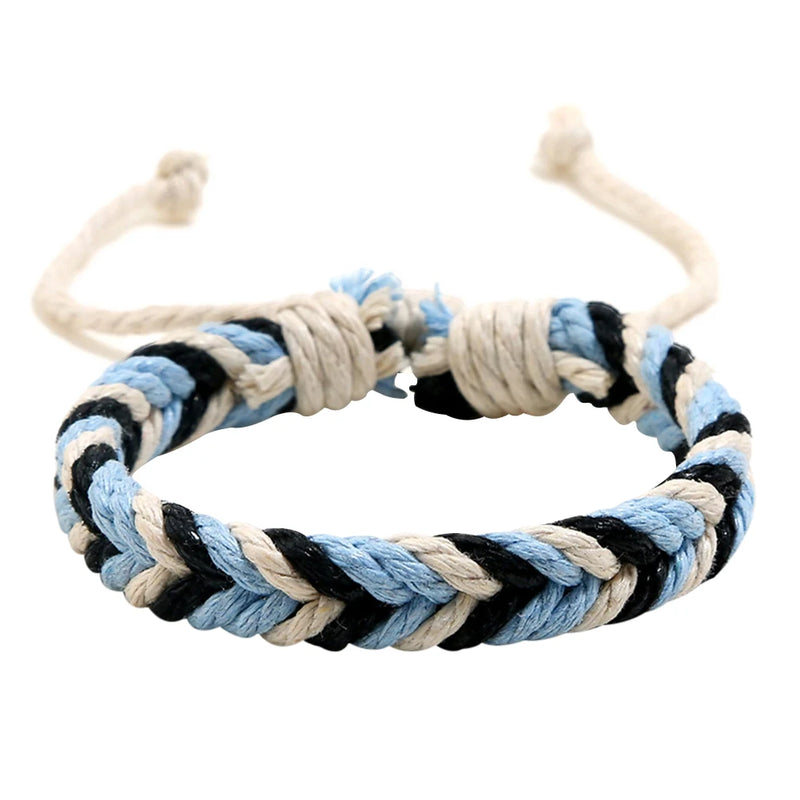 DIY Weave Bracelet Hemp Rope Wristbands Bracelets Ethnic Gift Wedding