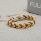 DIY Weave Bracelet Hemp Rope Wristbands Bracelets Ethnic Gift Wedding