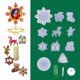DIY Wind Chime Silicone Epoxy Resin Mold Xmas Hanging Decoration