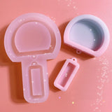 Silicone Mold for DIY Wind Chimes Epoxy Resin Shaker Keychain Pendant