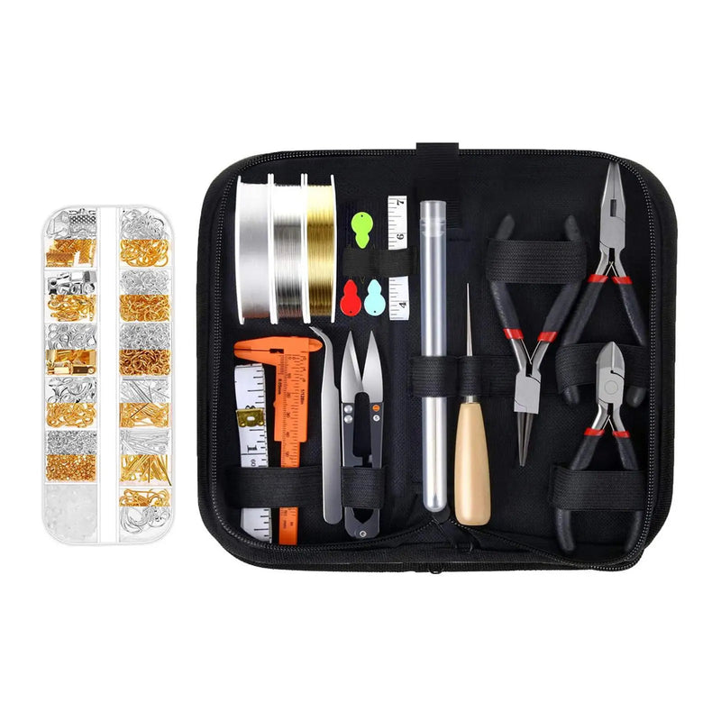 DIY Wire Jewelry Making Kit Craft Supplies Starter Set Beading Necklace