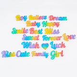 Alphabet Crystal Epoxy Resin Mold Keychain Jewelry Silicone Mold