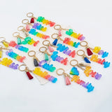 Alphabet Crystal Epoxy Resin Mold Keychain Jewelry Silicone Mold