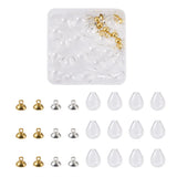 DIY Wishing Bottle Pendant Kit with Glass Micro Beads and Alloy Peg Bails