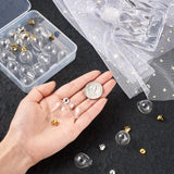 DIY Wishing Bottle Pendant Kit with Glass Micro Beads and Alloy Peg Bails