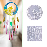 Wolf Feather Wall Hanging Wind Chime Silicone Epoxy Mold