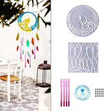 Wolf Feather Wall Hanging Wind Chime Silicone Epoxy Mold