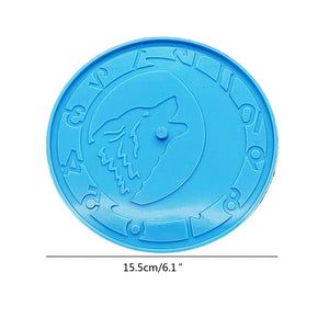 Wolf Wall Clock Resin Mold DIY Crafts Home Decor