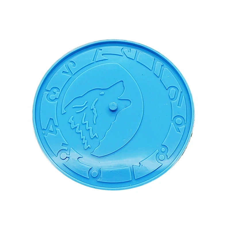 Wolf Wall Clock Resin Mold DIY Crafts Home Decor
